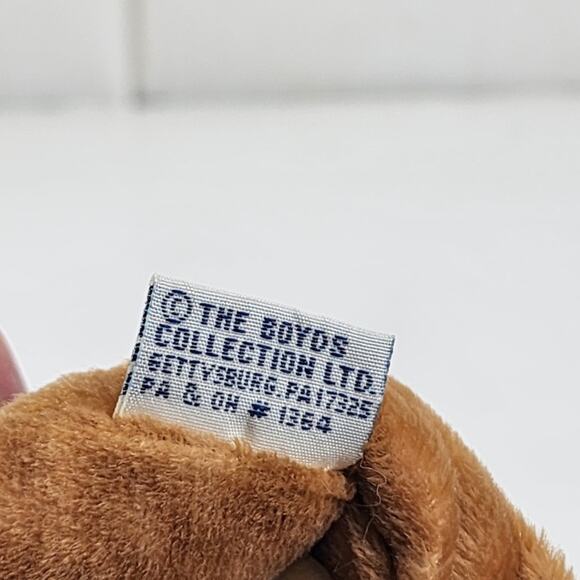 VTG 90's Boyd's Collection Stuffed Bear "Foodle McDoodle" w/ Tags & Jointed Legs - Picture 8 of 11